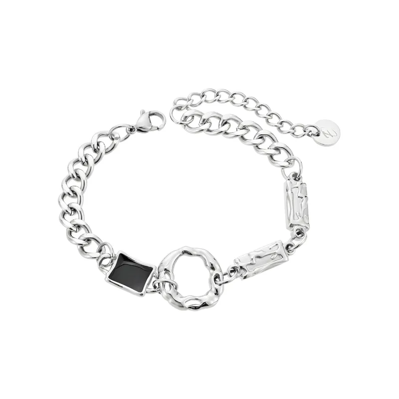 ENFANTIN Titanium Steel Glue Drip Bracelets Unisex-0