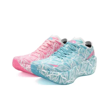 50 Cushioning Breathable Support Low Top Full Length Carbon Plate Marathon Running Shoes Men's Blue Pink Mismatched