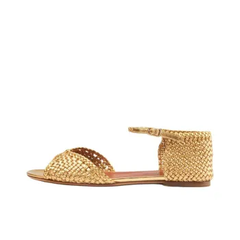 MICHEL VIVIEN Strap Sandals 1cm Women's Gold