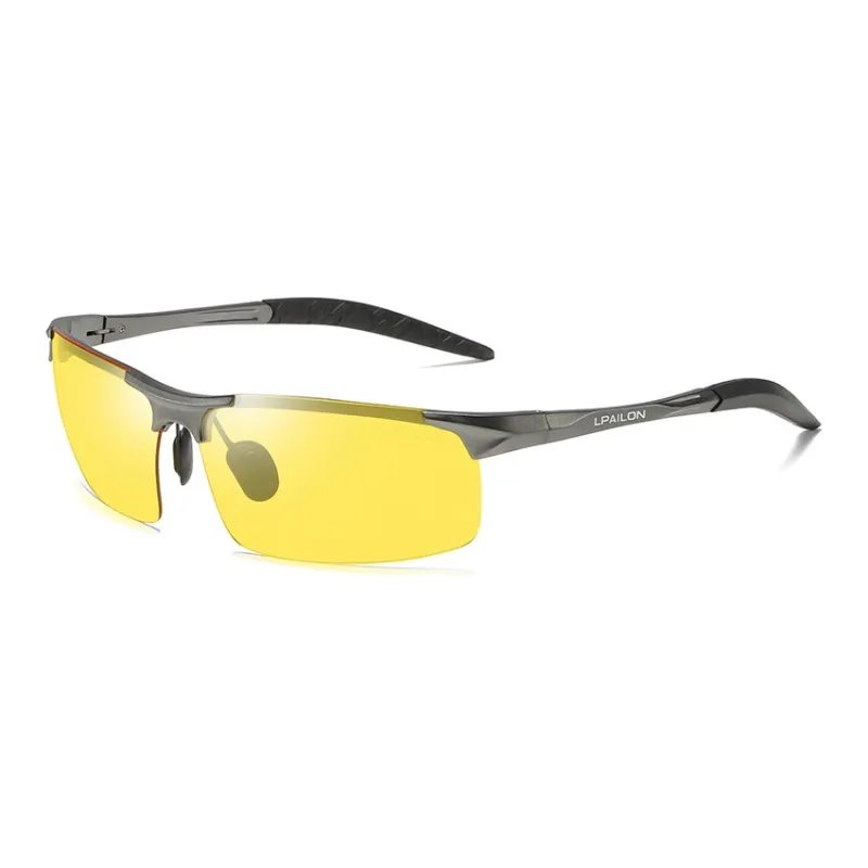 Thunder Pailong Metal Rectangular Sunglasses Men's-3