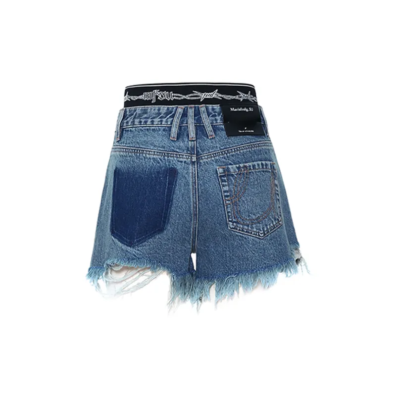 MASFER.SU Denim Shorts Women's Blue-1