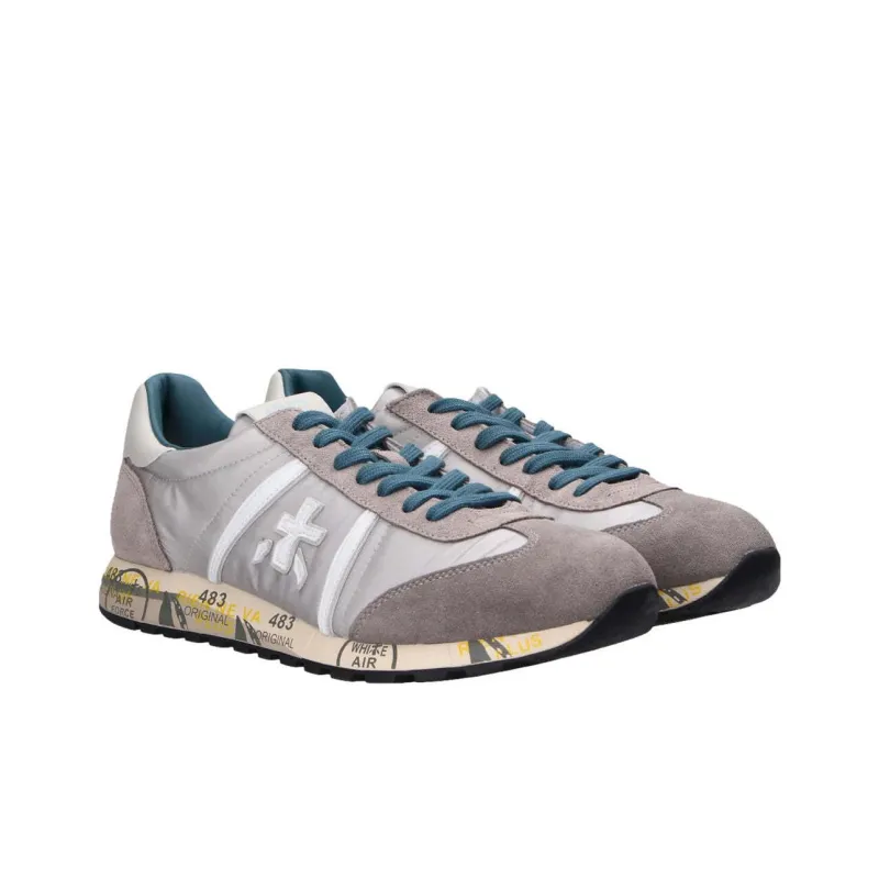 PREMIATA Lucy Abrasion Resistant Low Top Casual Shoes Men's Gray-1