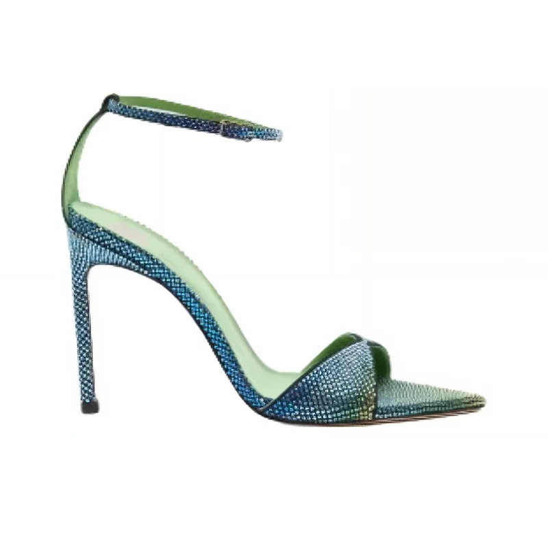 BETTINA VERMILLON Strap Sandals 10.5cm Women's Green-1
