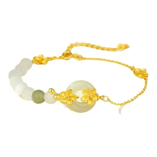 Royal Heaven's Choice Bracelets Pale Greenish White Jade Unisex