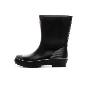 Warrior Wear Resistant Water Resistant Slip Resistant Rain Boots Men's Black