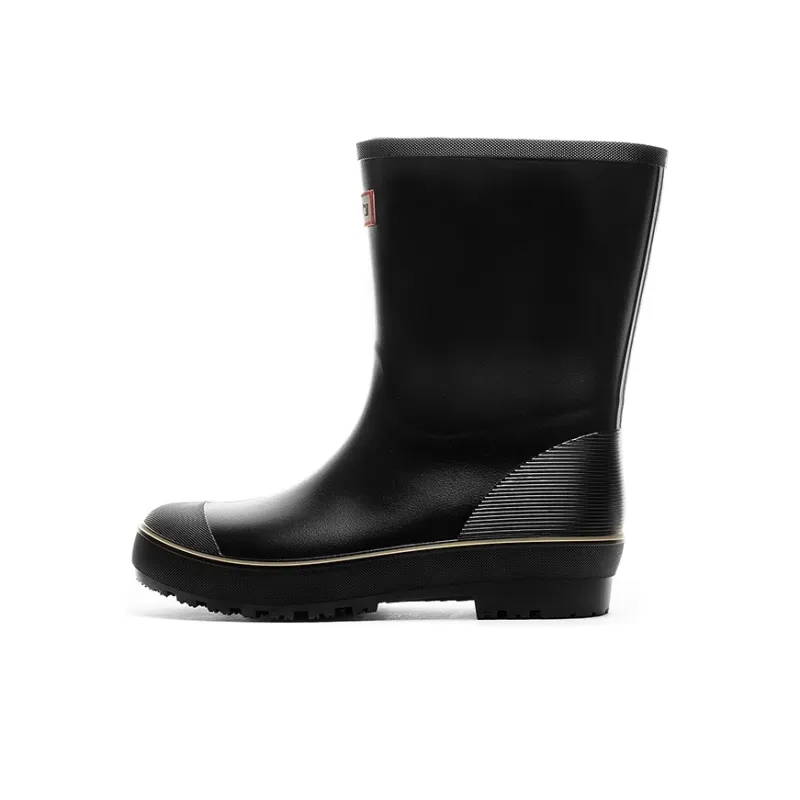 Warrior Wear Resistant Water Resistant Slip Resistant Rain Boots Men's Black-0