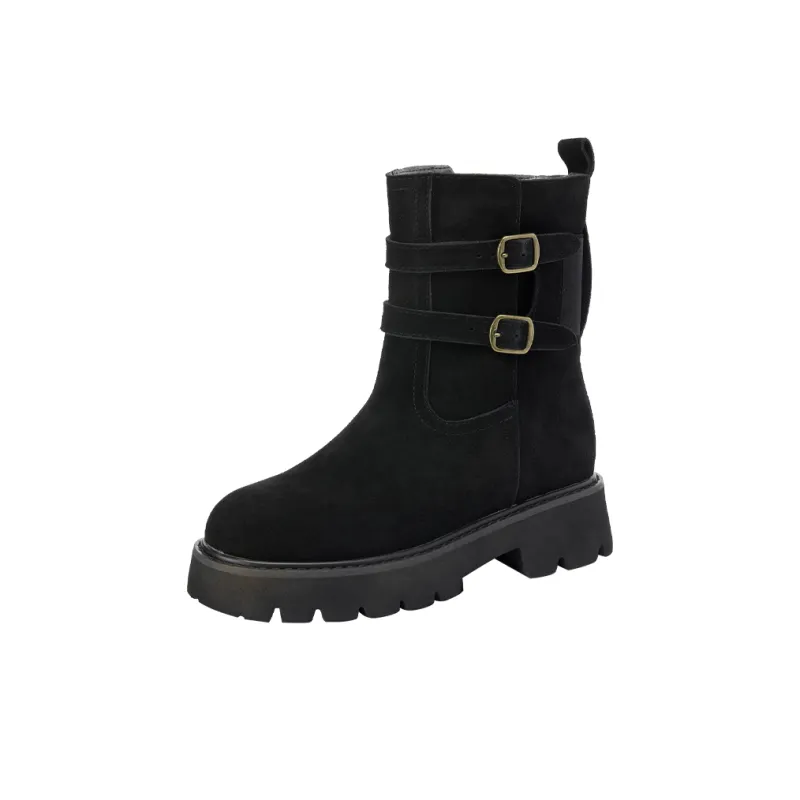 15 MINS Ankle Boots Women's Chestnut/Brown/Black-4