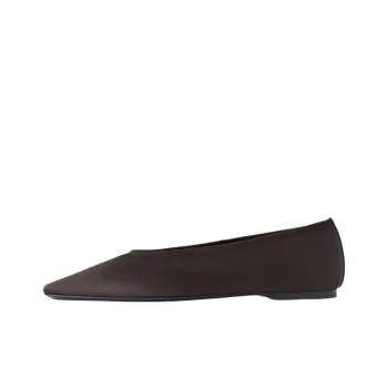 TOTEME Minimalist Satin Ballet Flats Women's