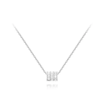 KUMET Zircon Necklaces Women's Couple Anniversary Gift