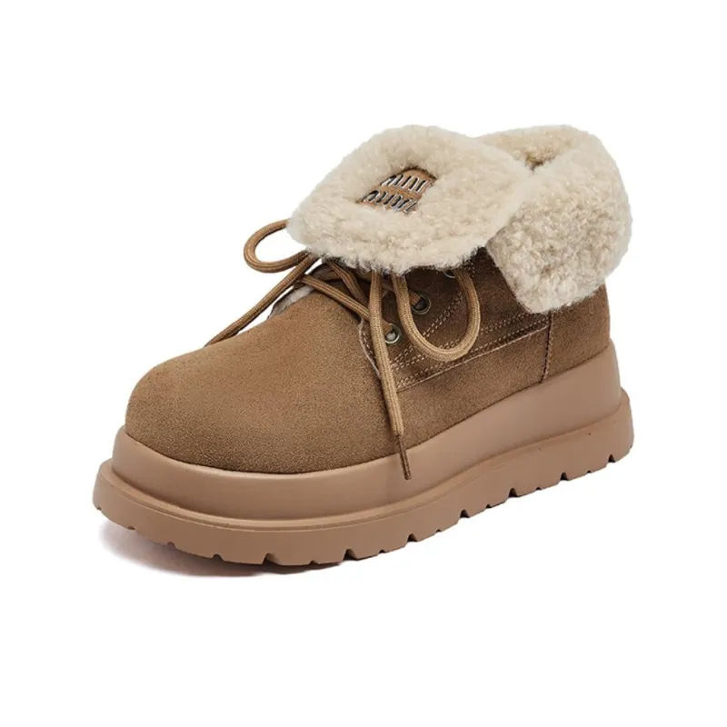AGSDON Warm Short Snow Boots Women's-1