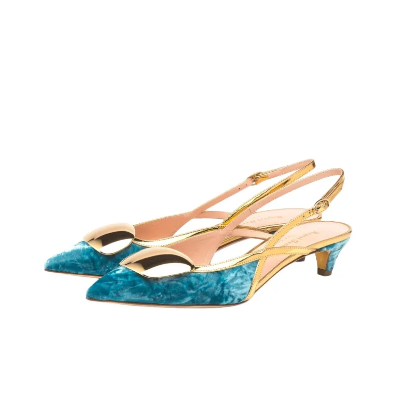 Rupert Sanderson Calvados Casual Single Shoes 3cm Women's Blue-2