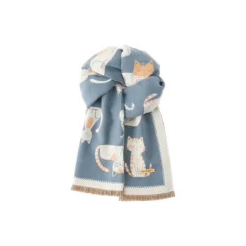 FREE RABBITⅡ Korean Style Sweet And Cute Versatile Warm Cold Resistant Shawl Scarf Unisex