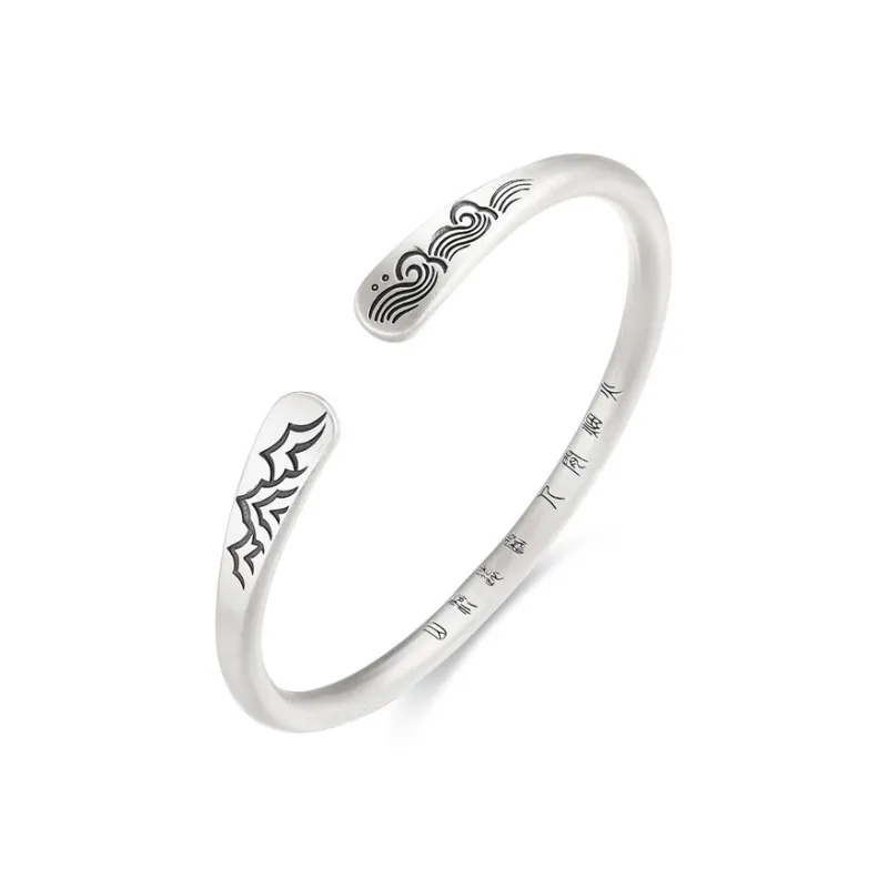 Zocai 999 Fine Silver Bangles Women's-0
