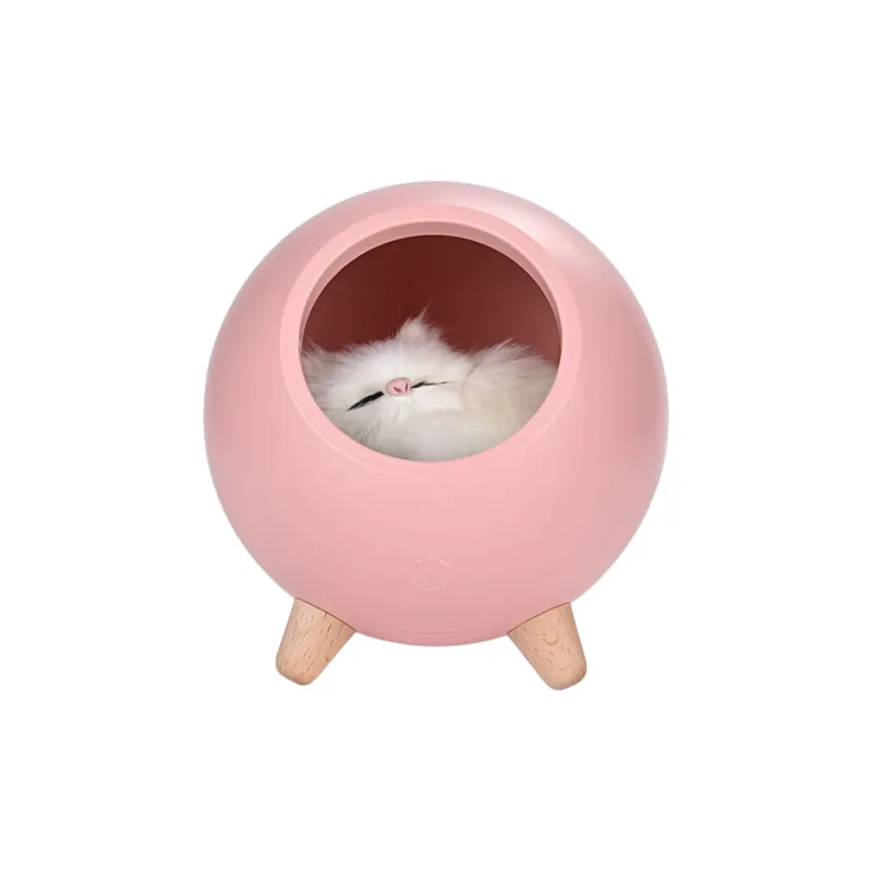 XZAN Cute Cat Bedside Companion Lamp With USB Charging, Touch Controlled Ambient Light, Creative Accessory-7