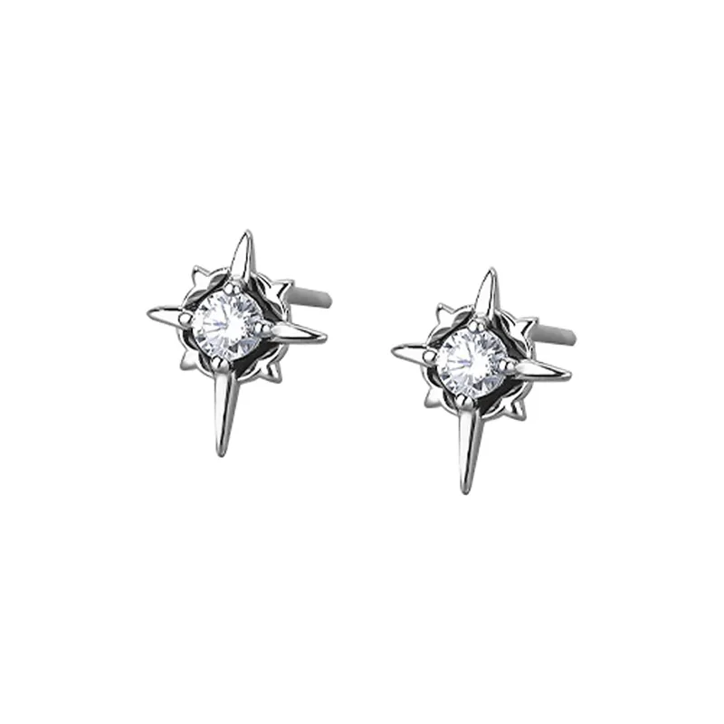 CLARKIA FLOWER 999 Fine Silver Stud Earrings Unisex-4