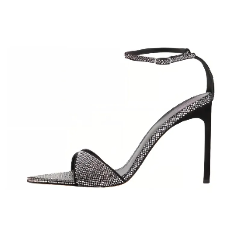 BETTINA VERMILLON Strap Sandals 10.5cm Women's Black-0