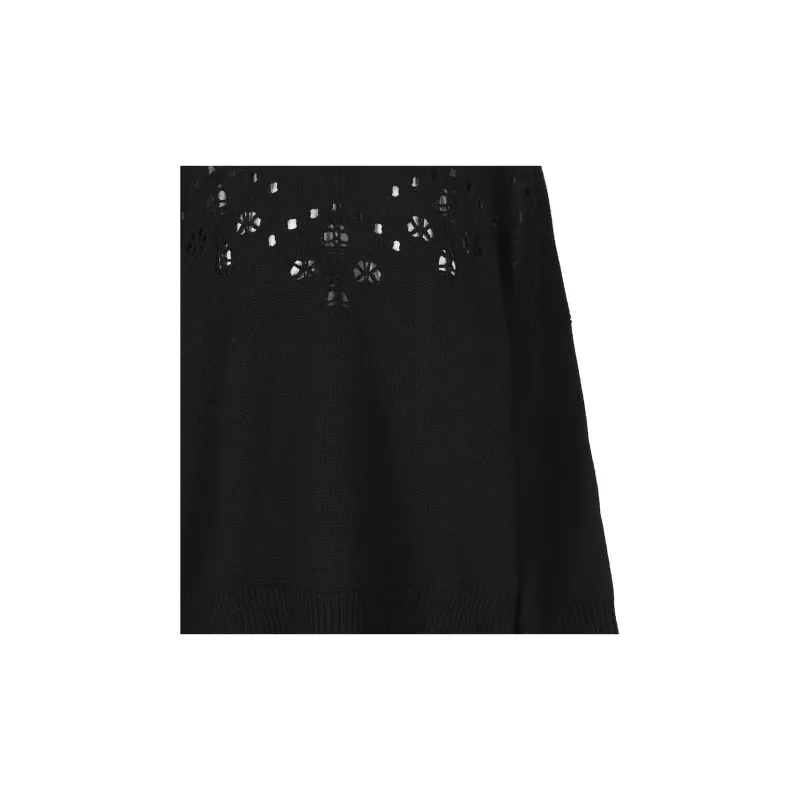 Chloé Open knit Roll neck Wool Jumper-5