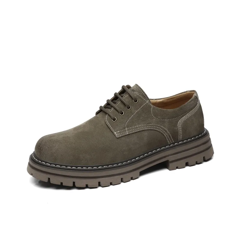 Dunnu Men's Casual Shoes Men Low Top Yellow/Gray-6