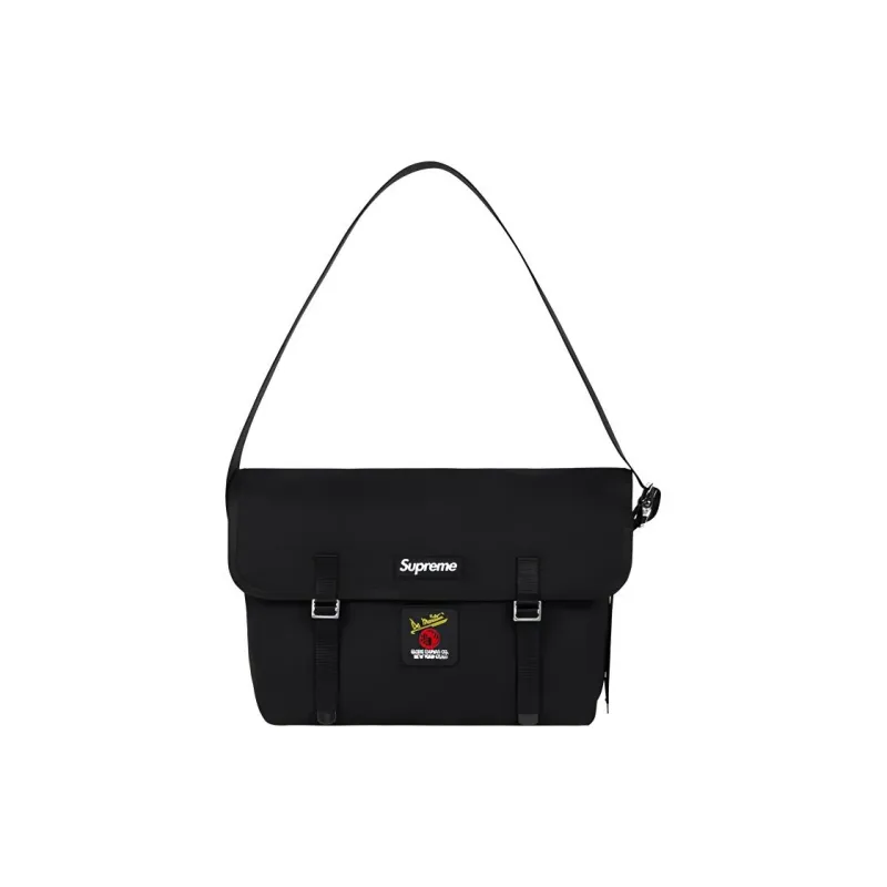 Supreme Canvas Messenger Bag, Shoulder Bag, Crossbody Bag Unisex Graffiti/Black-3