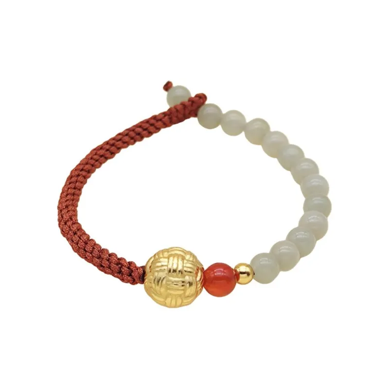 Royal Heaven's Choice Bracelets Pale Greenish White Jade Unisex-0
