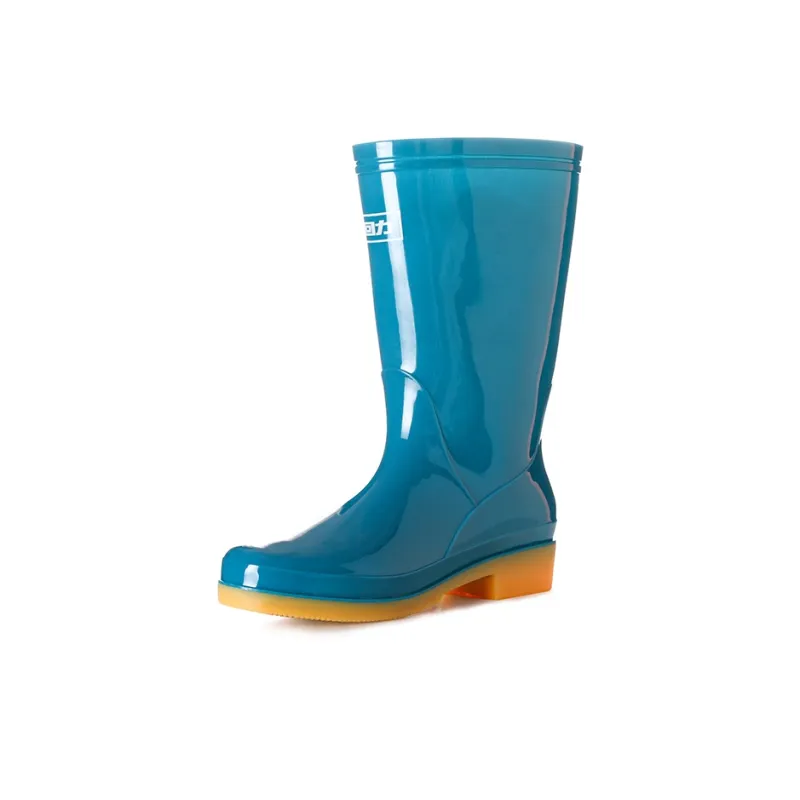 Warrior Wear Resistant Water Resistant Slip Resistant Rain Boots Women's Blue-1