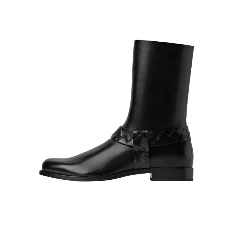 Bottega Veneta Achille Ankle Boots Men's Black-0
