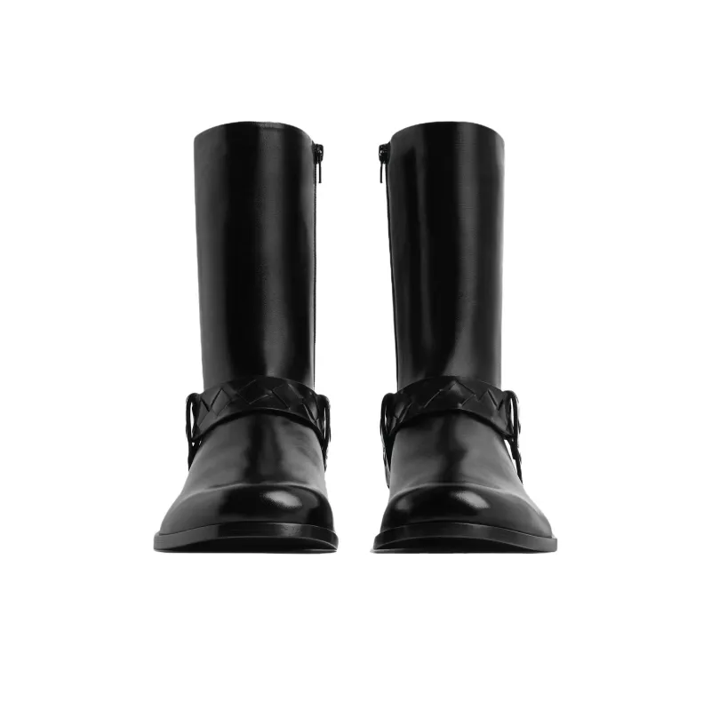 Bottega Veneta Achille Ankle Boots Men's Black-3