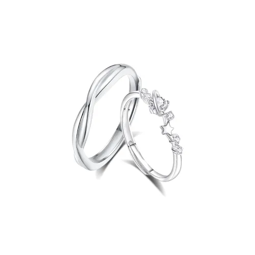 NVBBK Sterling Silver Rings Unisex