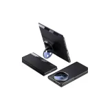 [Obsidian Black]Invisible Lens Stand | Genuine Leather Feel | Extra Thin Experience