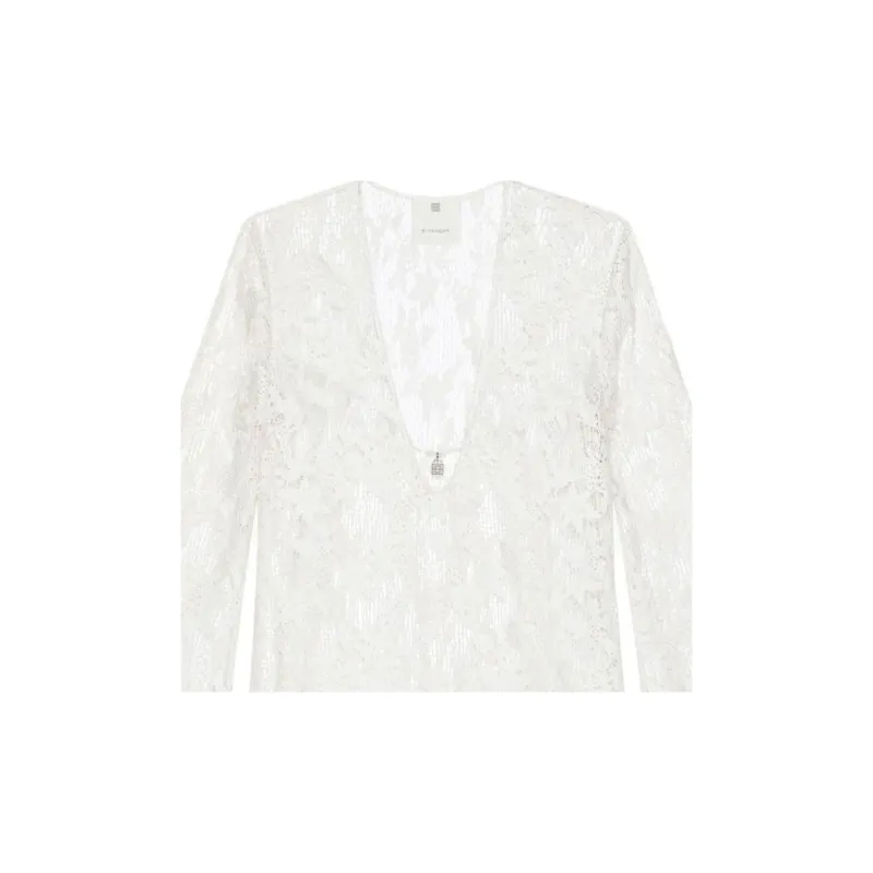 GIVENCHY SS24 Long Sleeved Dress Women's White-4