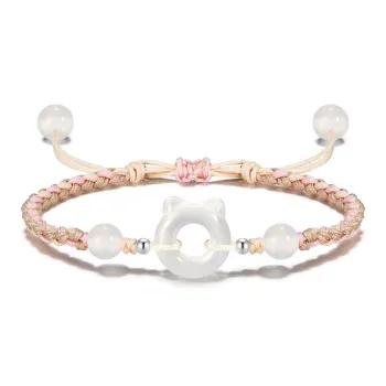 GIRATI Colored Glaze Jade Hand Rope Unisex