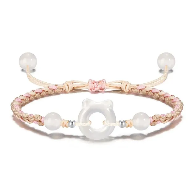 GIRATI Colored Glaze Jade Hand Rope Unisex-0