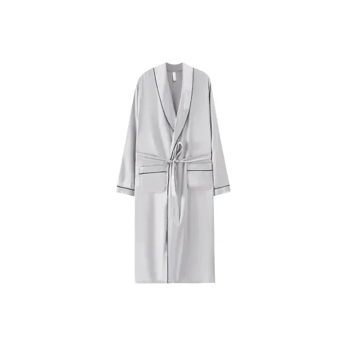 Maultiay Sleep Robe Men's Light Gray