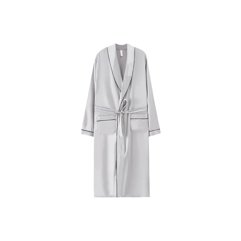 Maultiay Sleep Robe Men's Light Gray-0