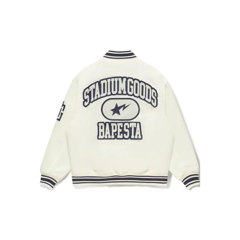 Bape X Stadium Goods Varsity Jacket-4
