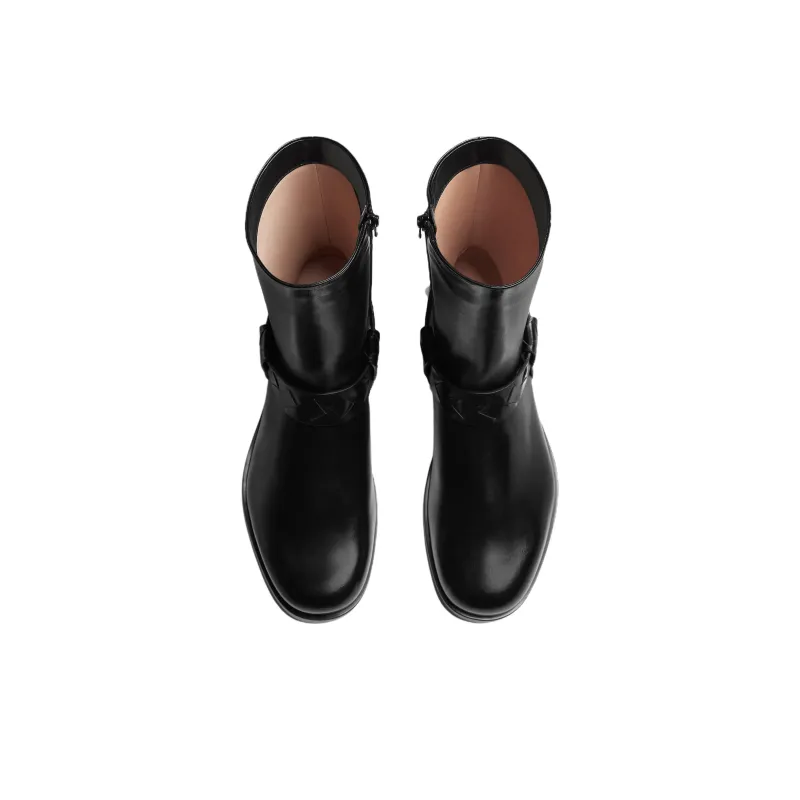 Bottega Veneta Achille Ankle Boots Men's Black-4