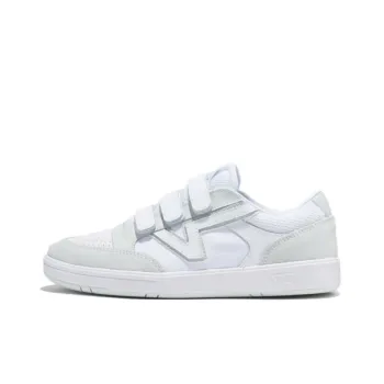 Vans Lowland Comfycush Anti-Slip Wear-Resistant Low-Top Skateboard Shoes Unisex White Green