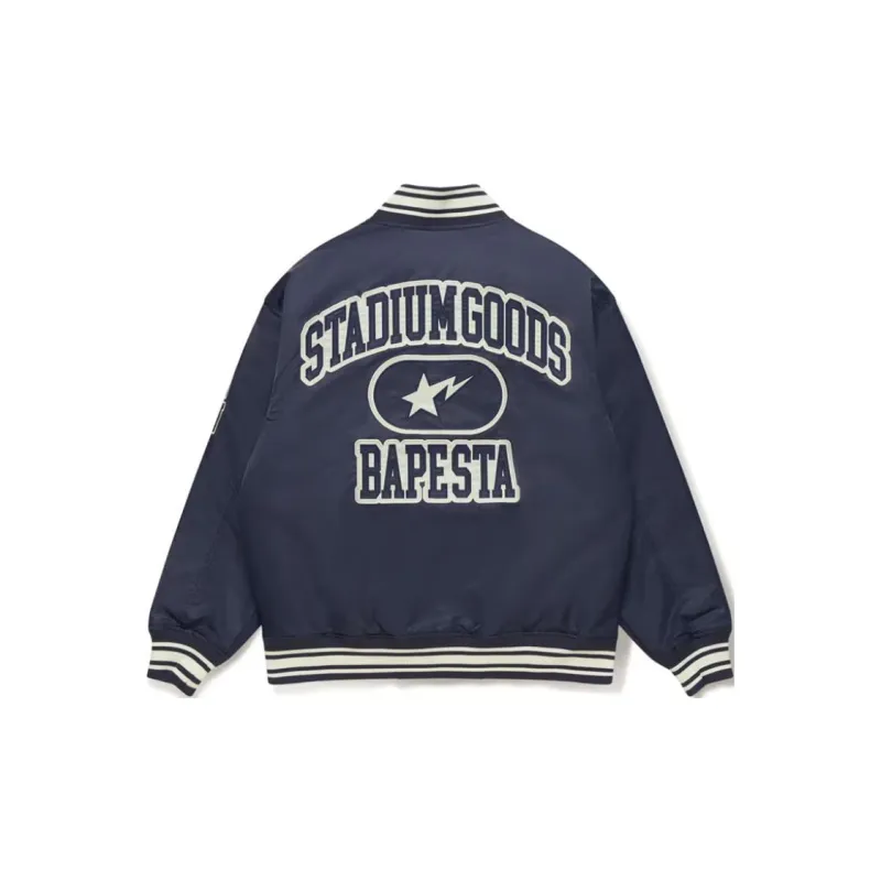 Bape X Stadium Goods Varsity Jacket-1