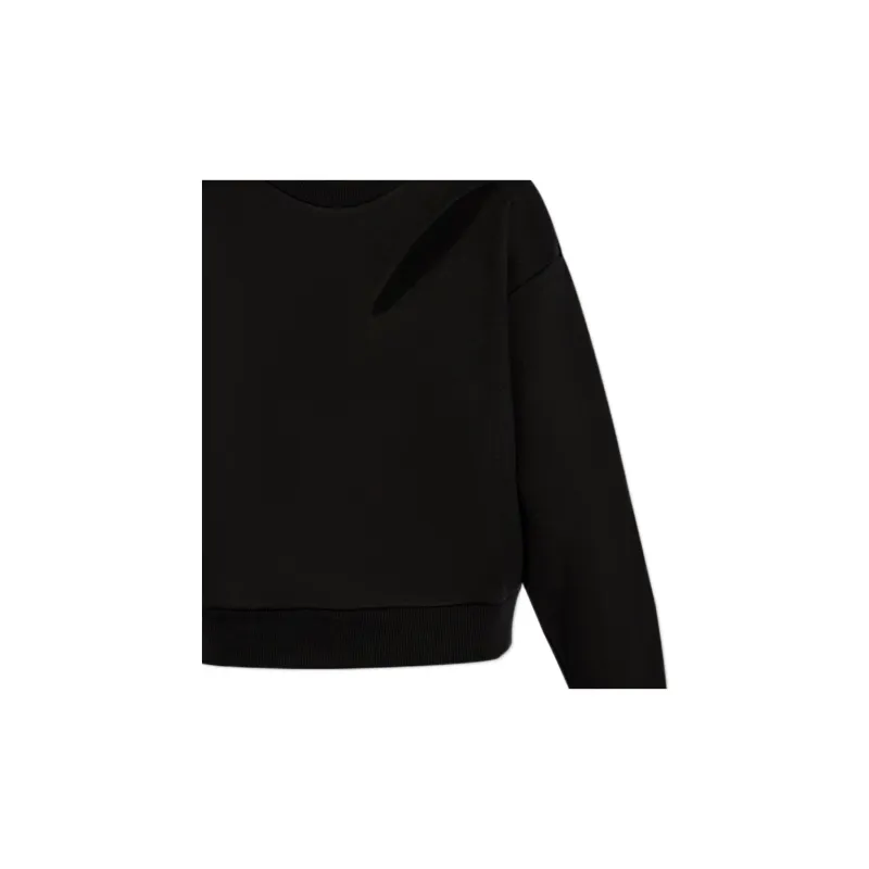 Alexander McQueen Cut Out Detailed Crewneck Sweatshirt-3