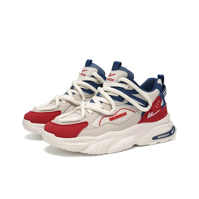 Warrior Warrior Wear Resistant Height Increasing Slip Resistant Mid Top Chunky Sneakers Men's-1