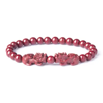 Moon Jewelry Reconstructed Cinnabar Bracelets Unisex