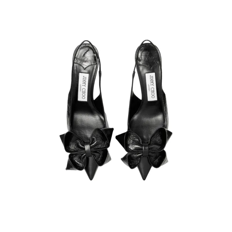 Jimmy Choo Staz Slim Heel High Heels 7cm Women's Black-4