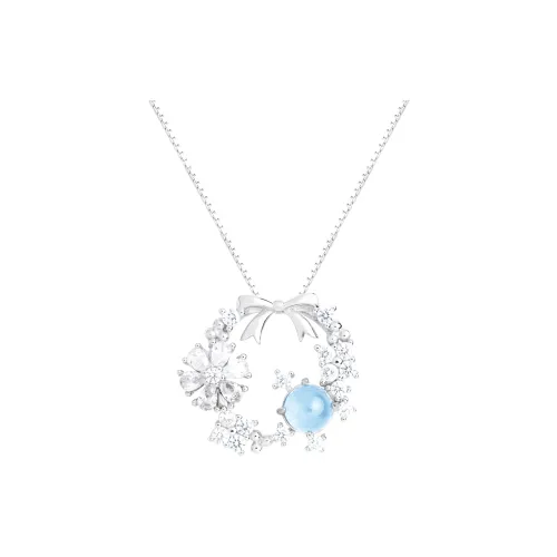 Clear Snow Ice Glutinous Jadeite Necklaces Women's