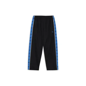PUMA Knit FW24 SHADOW STRIPE Knitted Sweatpants Men's Black Blue