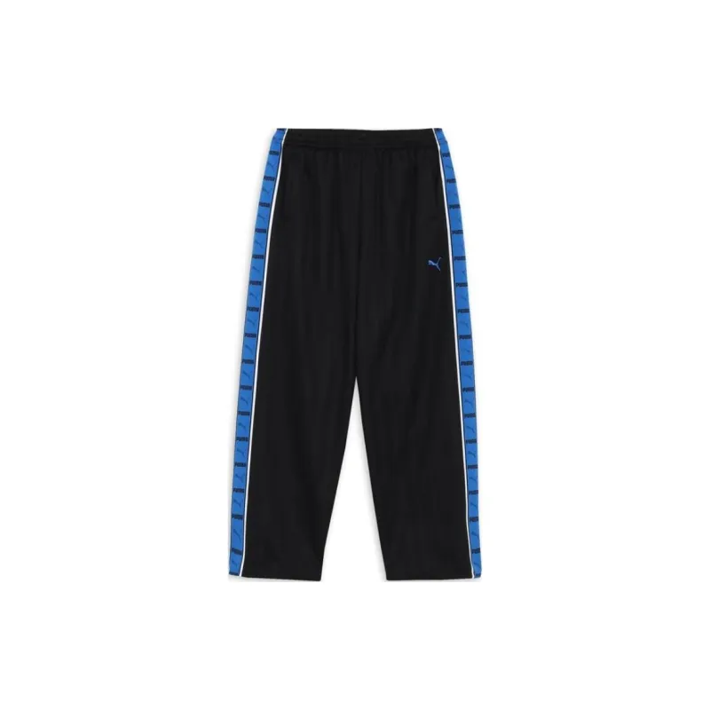 PUMA Knit FW24 SHADOW STRIPE Knitted Sweatpants Men's Black Blue-0