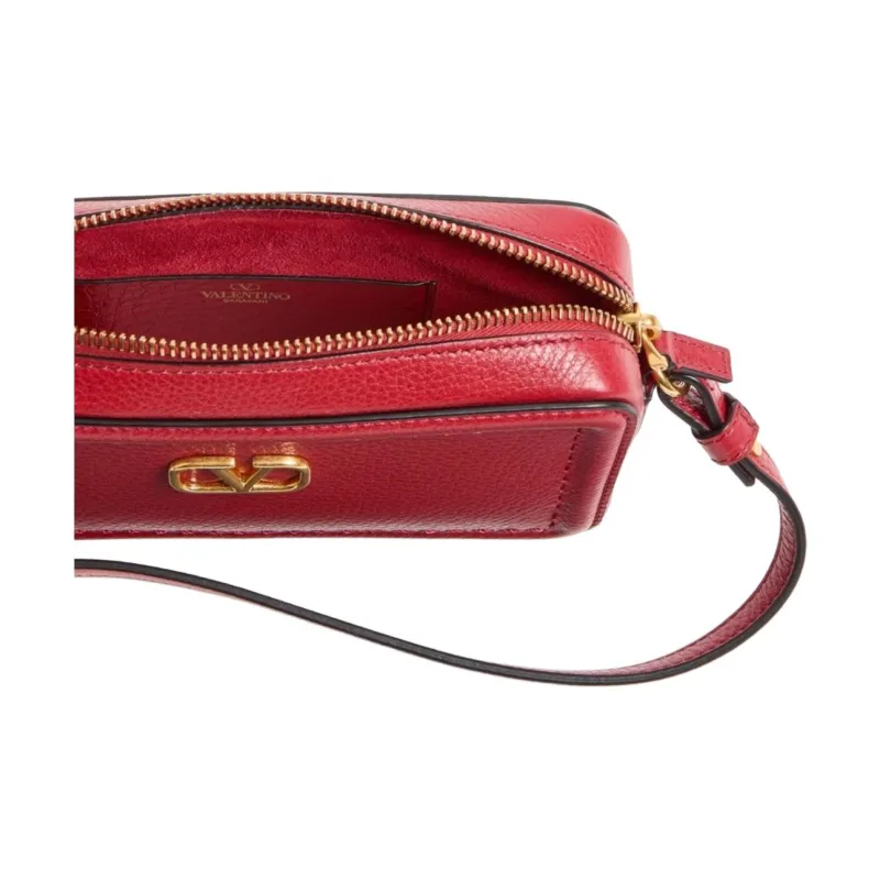 Valentino ALLTIME Cow Leather Crossbody Bag Shoulder Bag Mini Women's Red-5