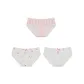 3 Pack-Stripes+Heart+White