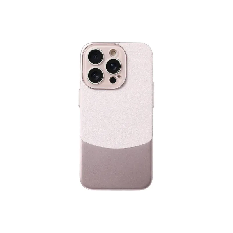 Wei Xin Leather Material Patchwork Litchi Grain Phone Cases Compatible With IPhone 16/15 Pro Max/Apple 13/14 Pro/Max-4