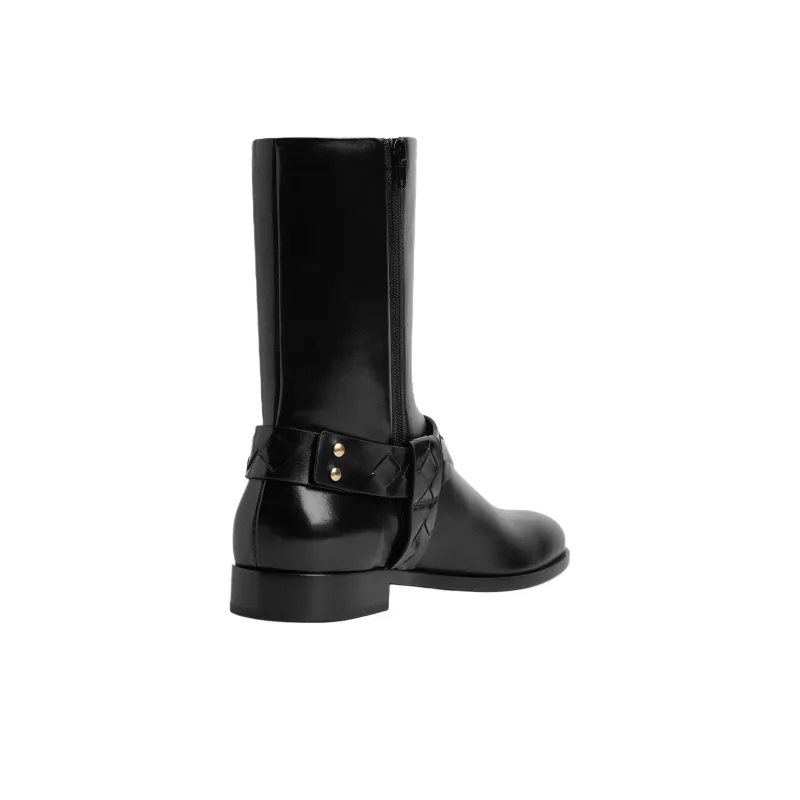 Bottega Veneta Achille Ankle Boots Men's Black-2