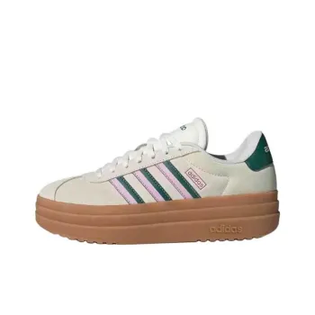 Adidas Vl Court Wear resistant And Lightweight Low Top Skateboard Shoes Women's White